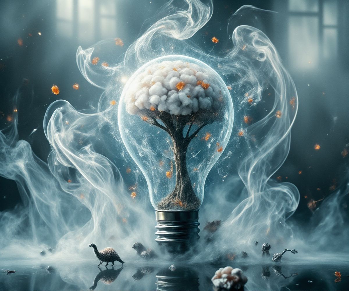 Neumorphism double Double Exposed Bulb