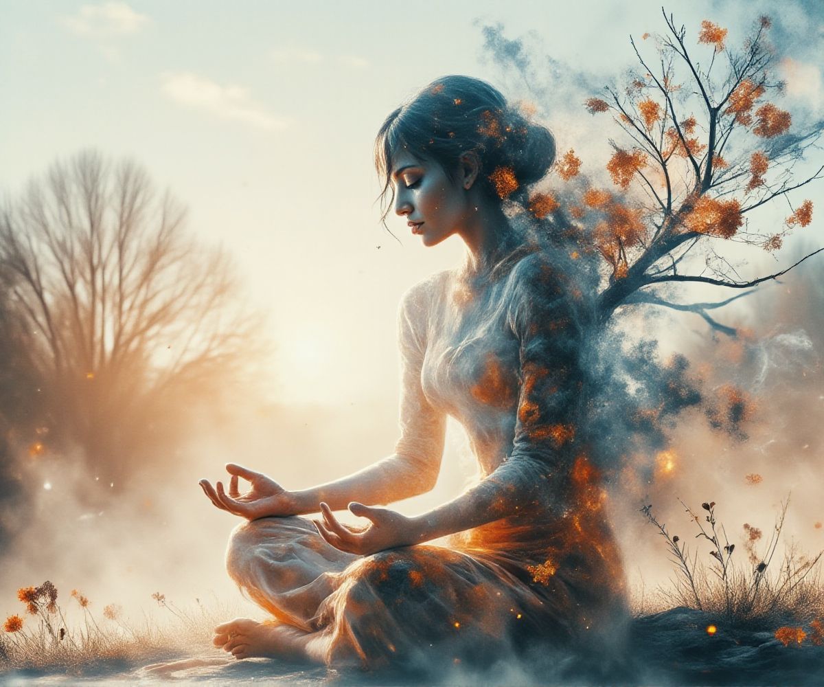Neumorphism double Meditation Echo